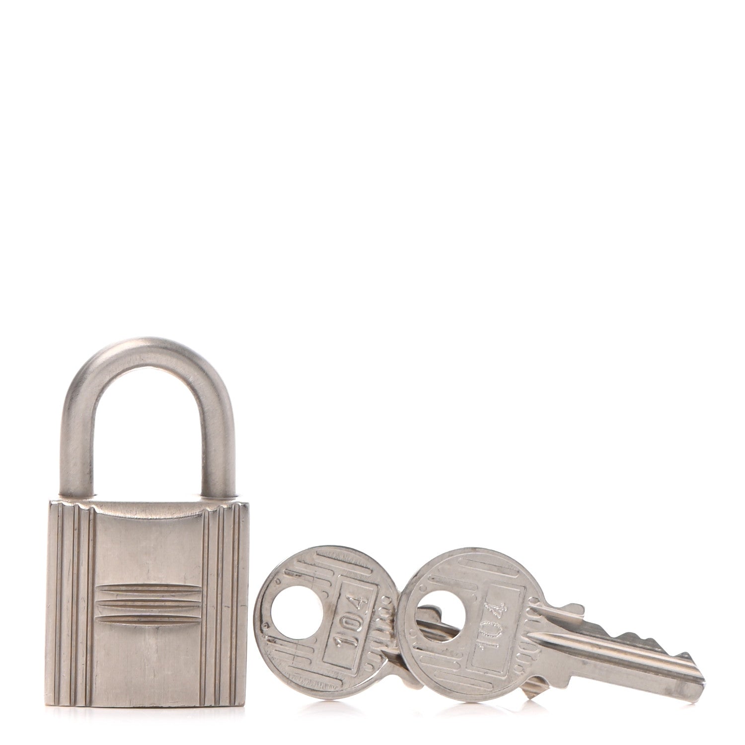Hermes Palladium Cadena Lock and Key Set 1 of 5