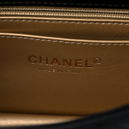 Chanel Lambskin Quilted Mini Rectangular Pearl Crush Flap Black 6 of 10