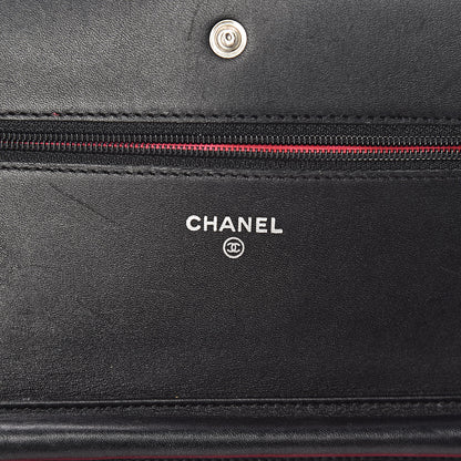 Chanel Calfskin Quilted Cambon Wallet On Chain WOC Black 6 of 11