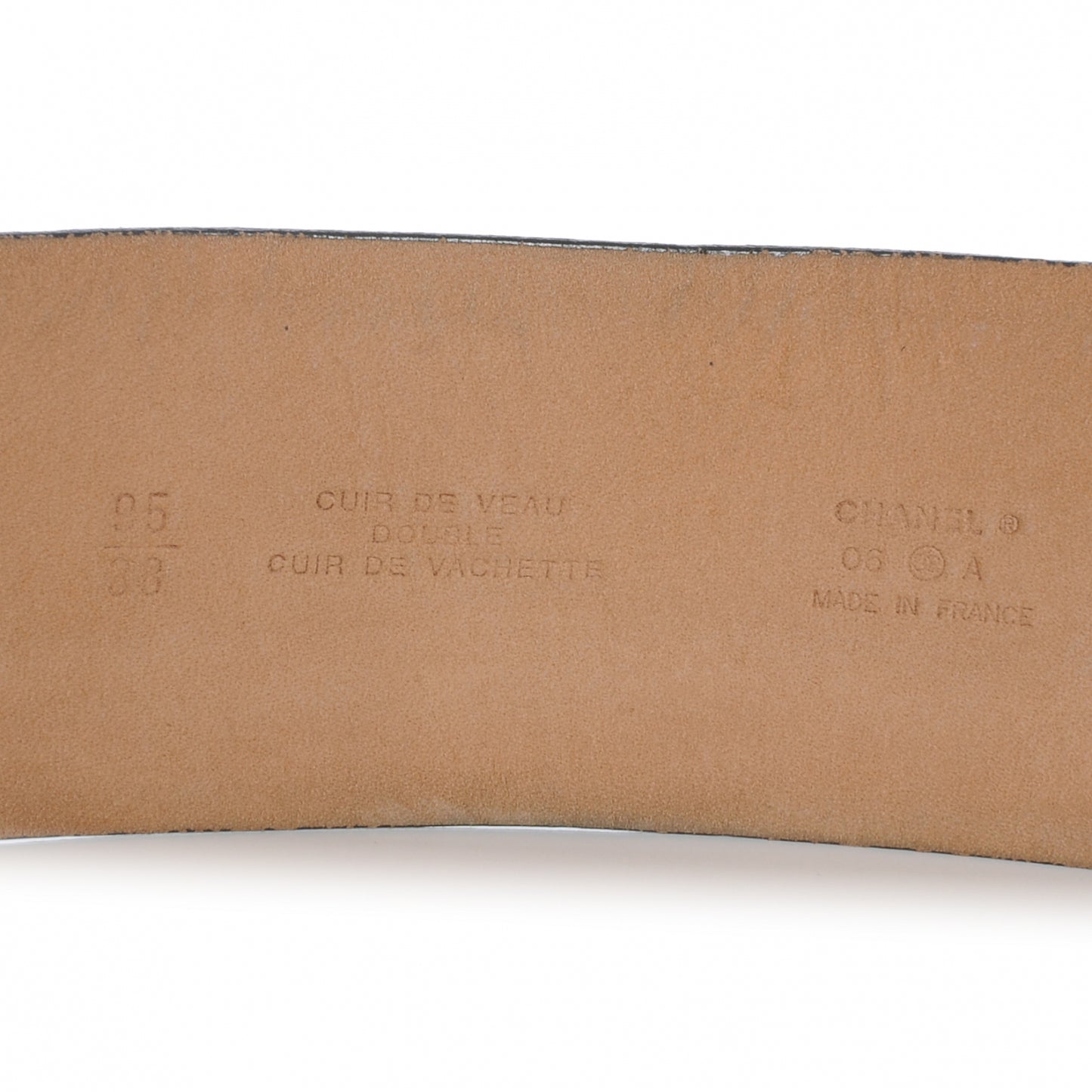 Leather CC Logo Belt 95 38 Black