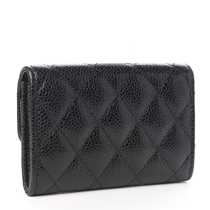 Chanel Caviar Quilted Flap Card Holder Black 2 of 8