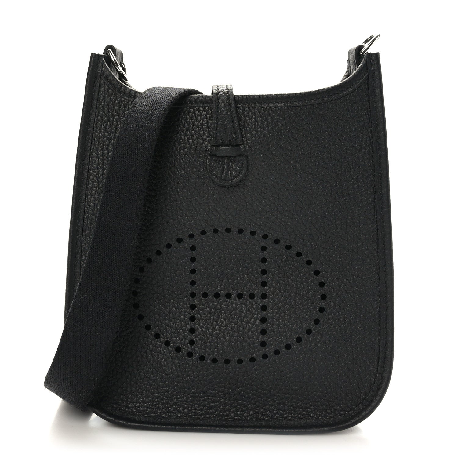 Hermes Taurillon Clemence Evelyne TPM Black 1 of 9