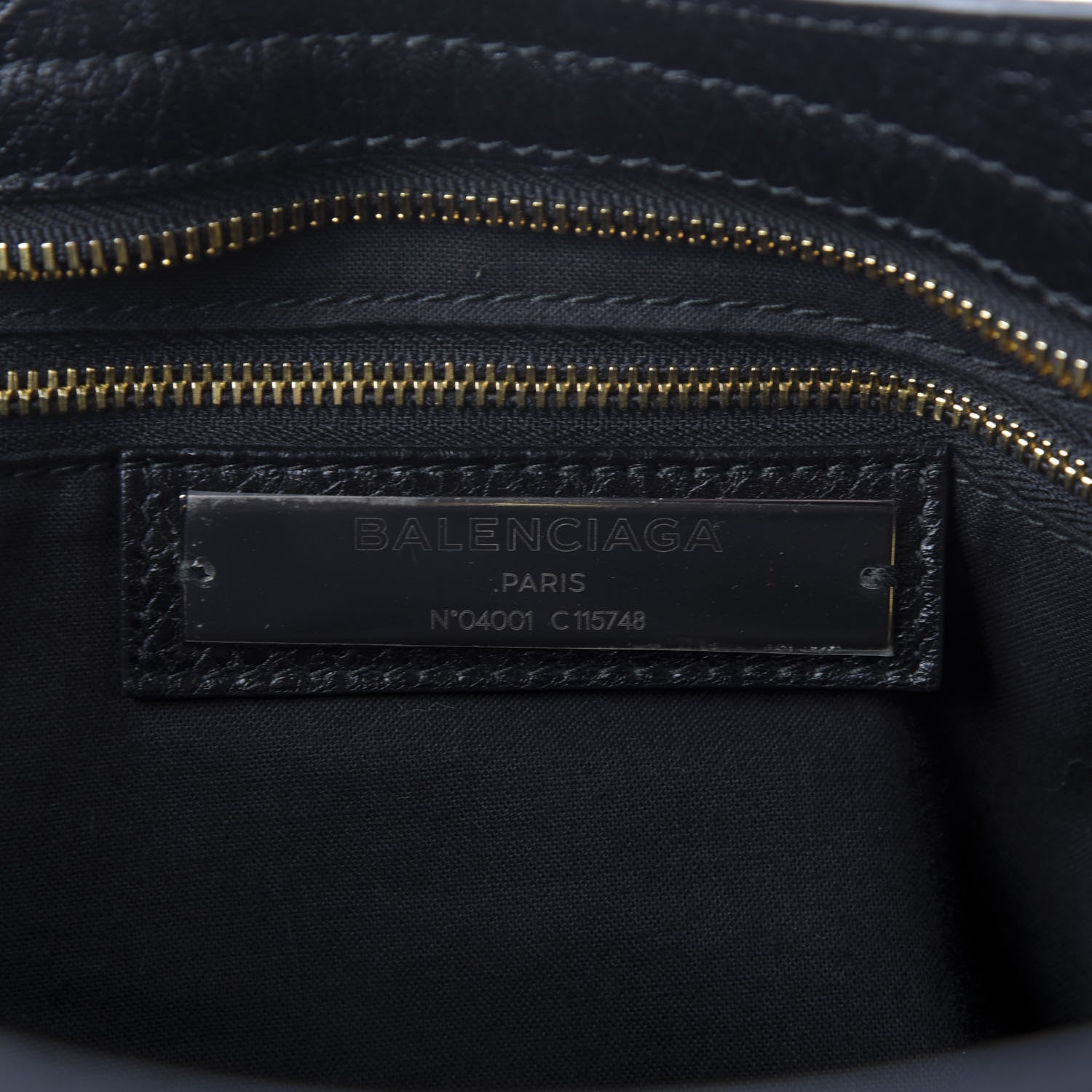 Balenciaga Agneau Classic Gold Hardware City Black 8 of 9