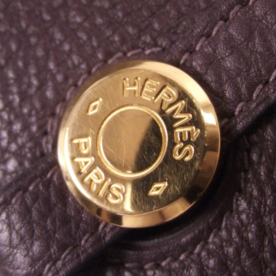 Hermes Chevre Mysore Wallet Belt Brown 9 of 10