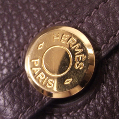 Hermes Chevre Mysore Wallet Belt Brown 9 of 10