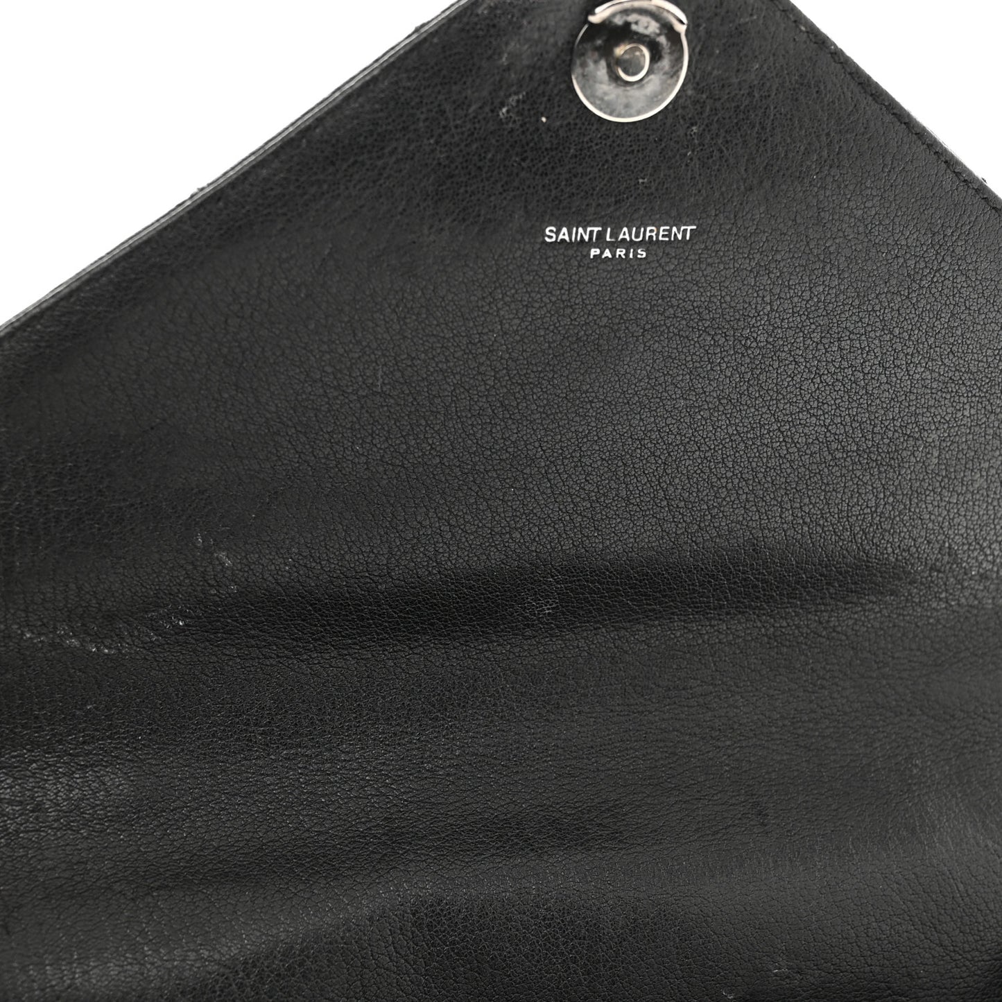 Calfskin Matelasse Diamond Quilted Monogram Medium College Bag Black