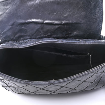 Chanel Caviar Aged Calfskin Large Bubble Graphic Messenger Bag Black 4 of 4