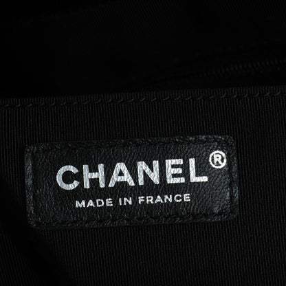 Chanel Lambskin Quilted Large Chain Bucket Bag Black 6 of 6