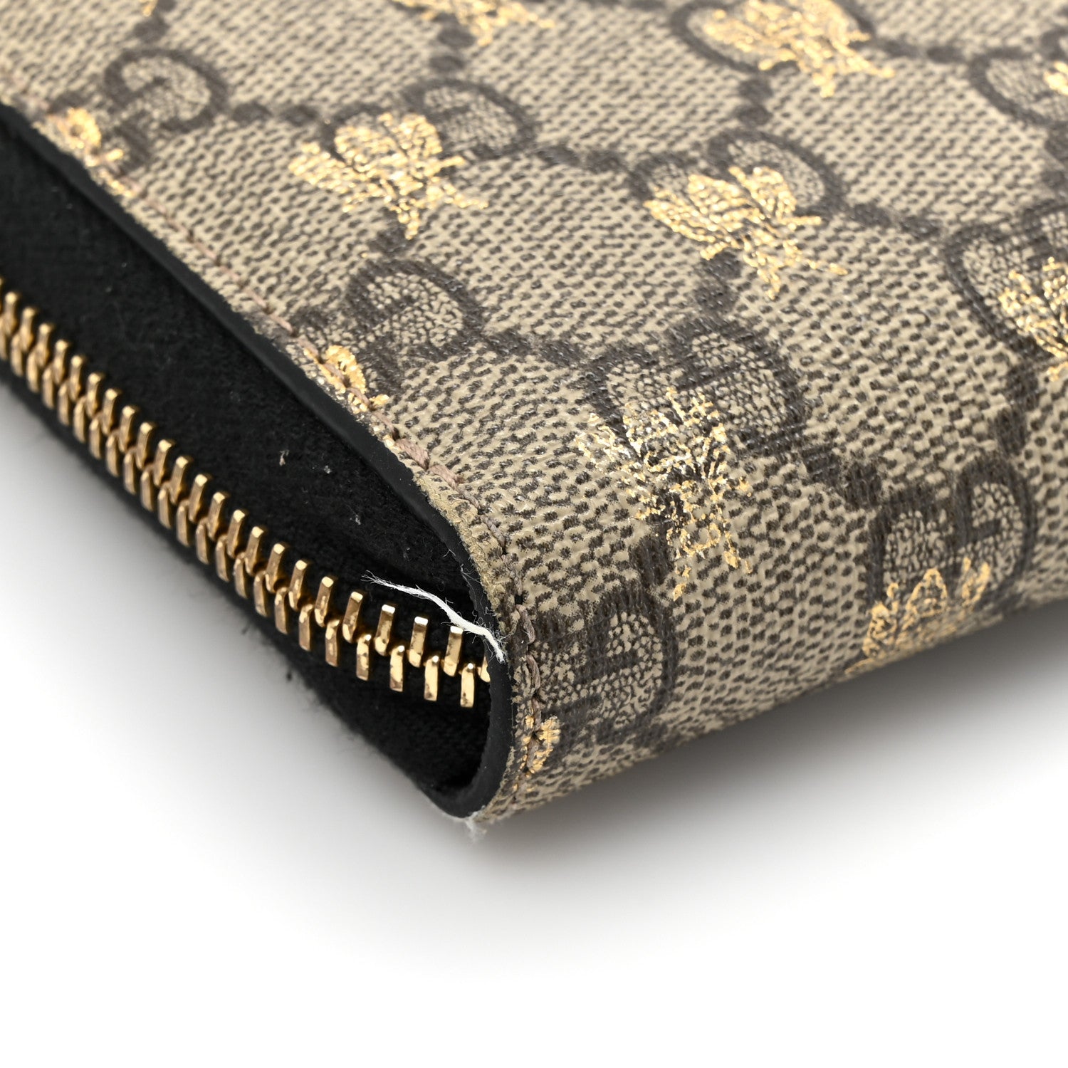 Gucci GG Supreme Monogram Bees Zip Around Wallet 15 of 16