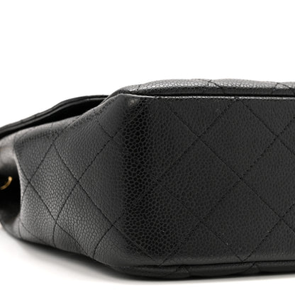 Chanel Caviar Quilted Jumbo Single Flap Black 9 of 14