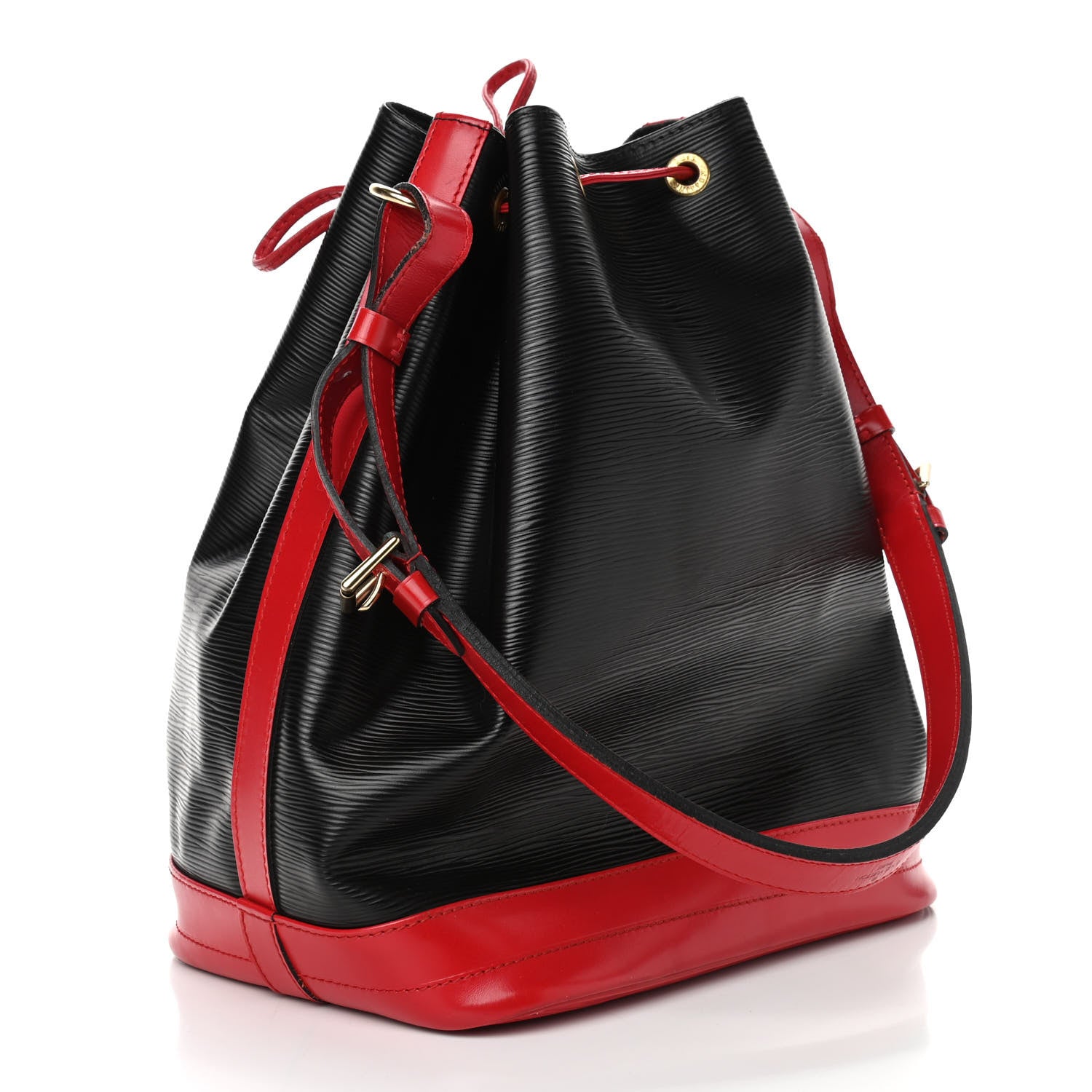 Louis Vuitton Epi Bi-Color Noe Castillan Red Black 3 of 15