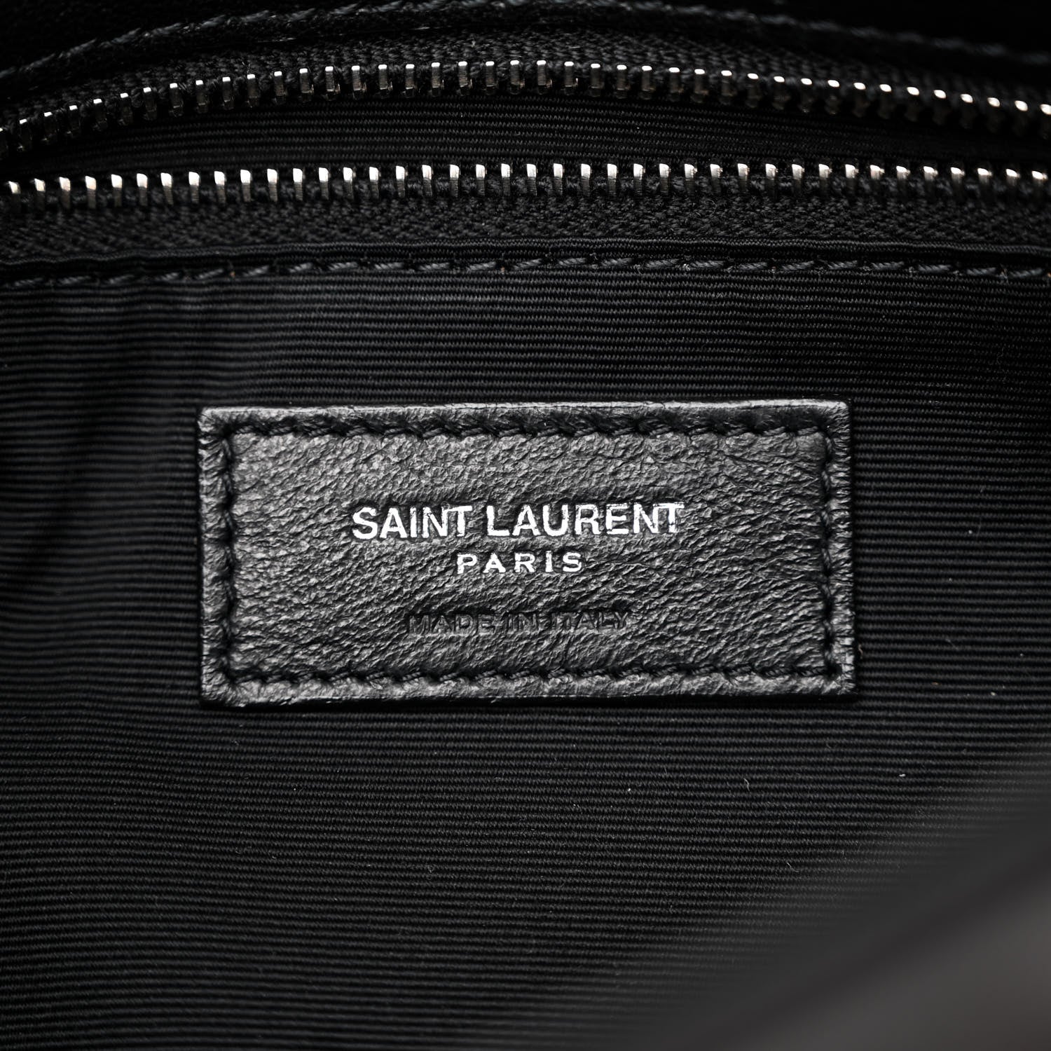 Saint Laurent Lambskin Quilted Small Loulou Puffer Monogram Chain Satchel Black 7 of 11