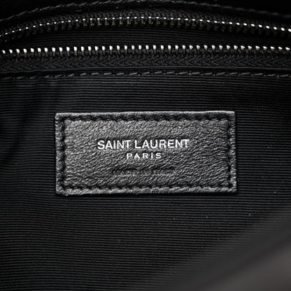 Saint Laurent Lambskin Quilted Small Loulou Puffer Monogram Chain Satchel Black 7 of 11