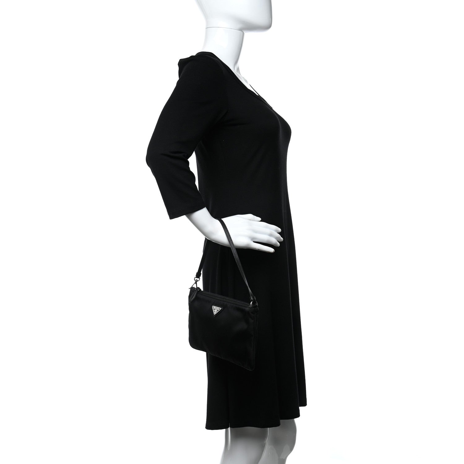 Prada Re-Nylon Vela Pouch Black 2 of 12
