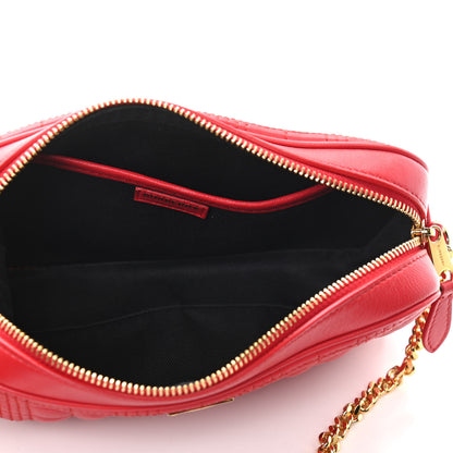 Burberry Lambskin Quilted Camera Bag Bright Red 5 of 13