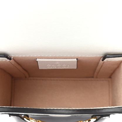 Gucci GG Supreme Monogram Azalea Calfskin Mini Horsebit 1955 Crossbody Bag Beige Ebony Mystic White 5 of 10