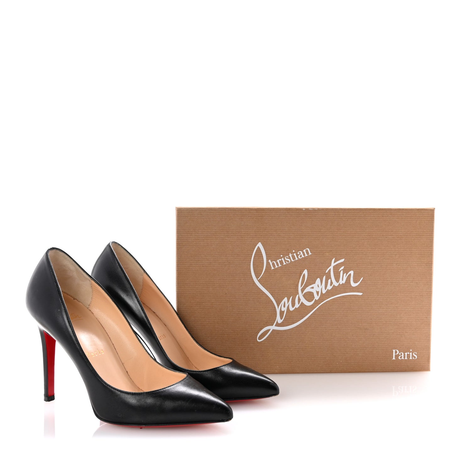 Shiny Nappa Pigalle 100 Pumps 36.5 Black