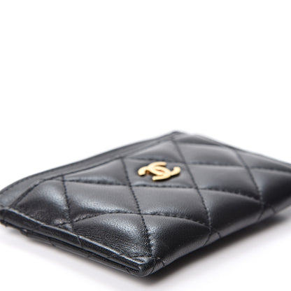 Chanel Lambskin Quilted Card Holder Black 8 of 10