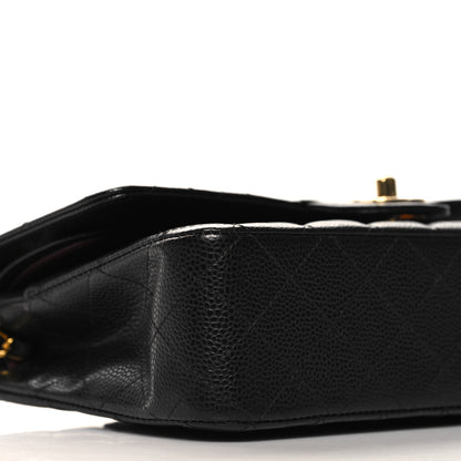 Chanel Caviar Quilted Medium Double Flap Black 9 of 10