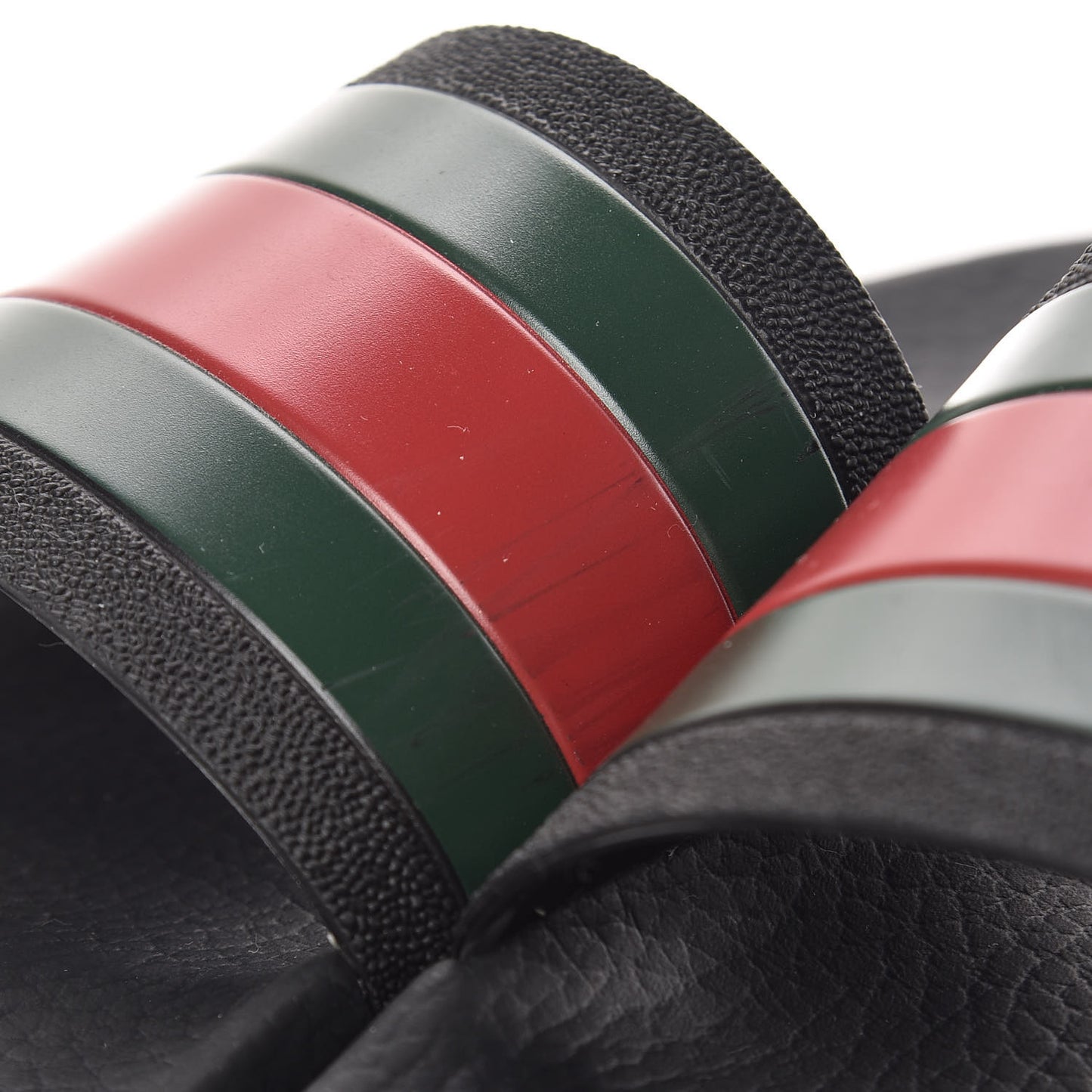 Rubber Web Mens Pool Slide Sandals 6 Black Green Red