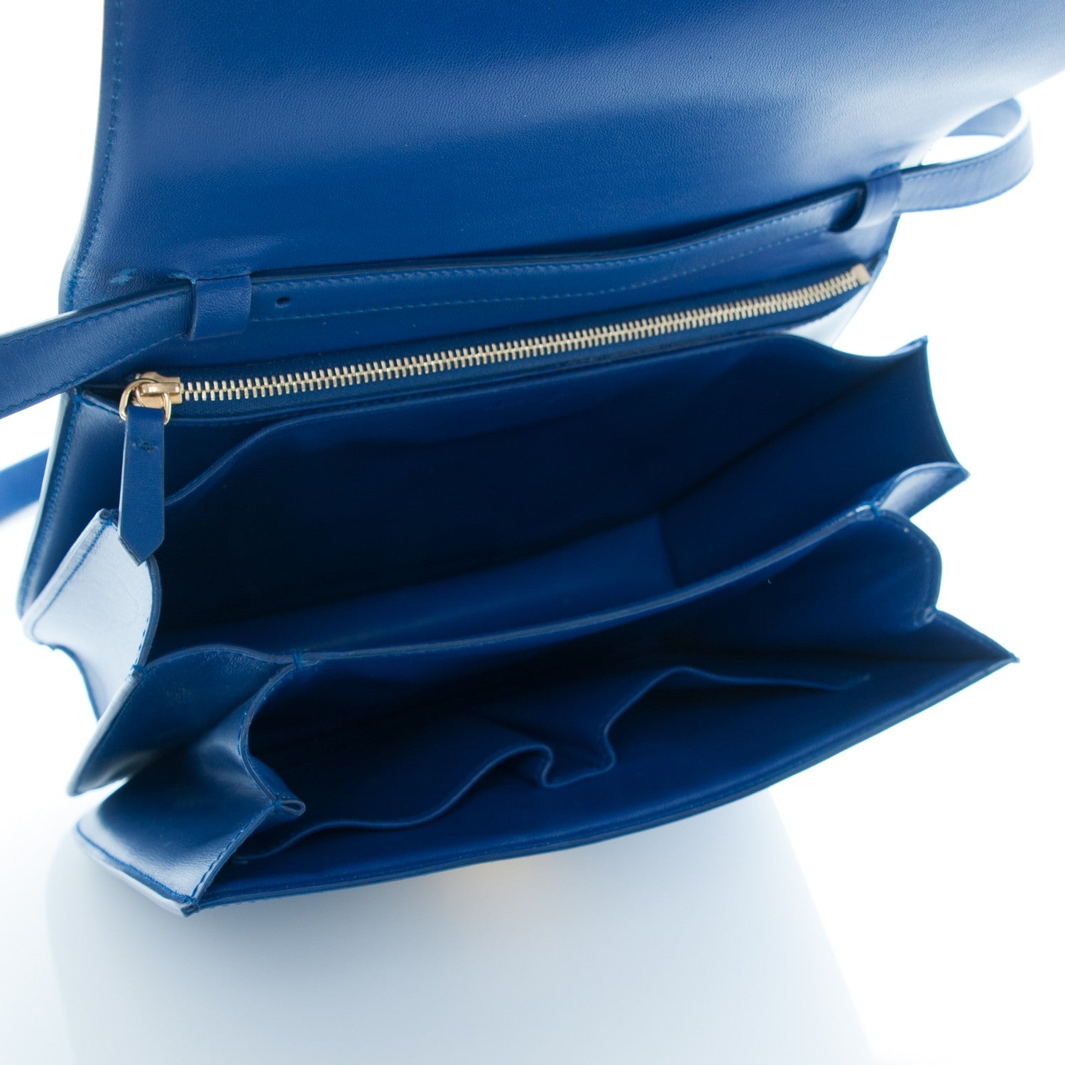 Celine Box Calfskin Medium Classic Box Flap Bag Indigo 5 of 7