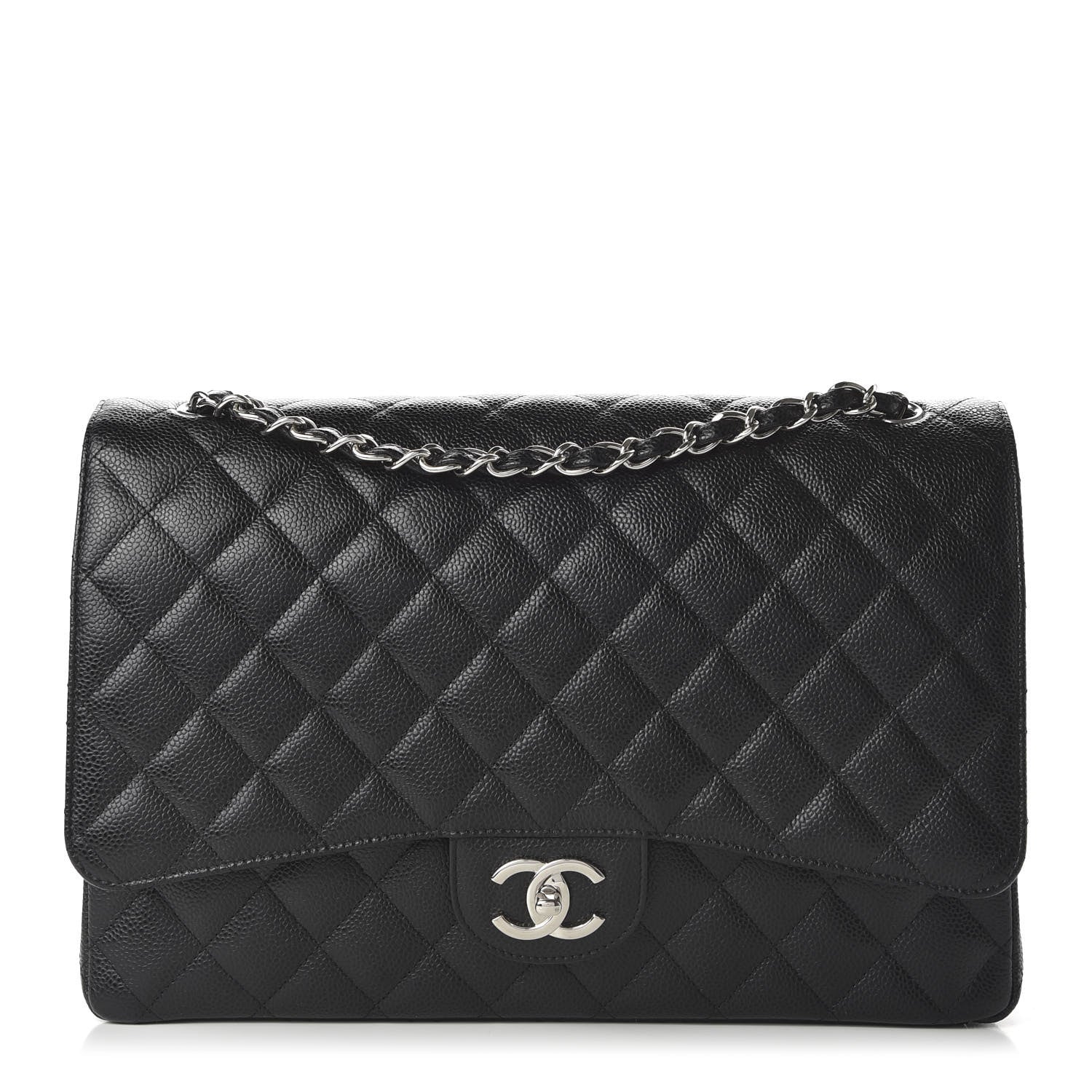 Chanel Caviar Quilted Maxi Double Flap Black 1 of 10