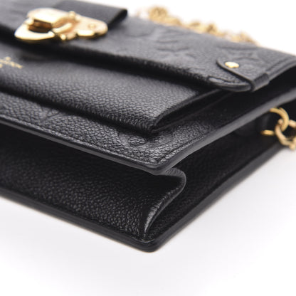 Louis Vuitton Empreinte Vavin Chain Wallet Black 9 of 10