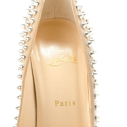 Christian Louboutin Nappa Bianca Spikes 140 Pumps 39 Nude 7 of 7