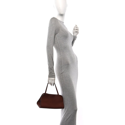 The Row Polished Saddle Calfskin Peggy Clutch New Burgundy 2 of 9