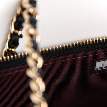 Chanel Lambskin Quilted Mini Vanity Case With Chain Black 9 of 10