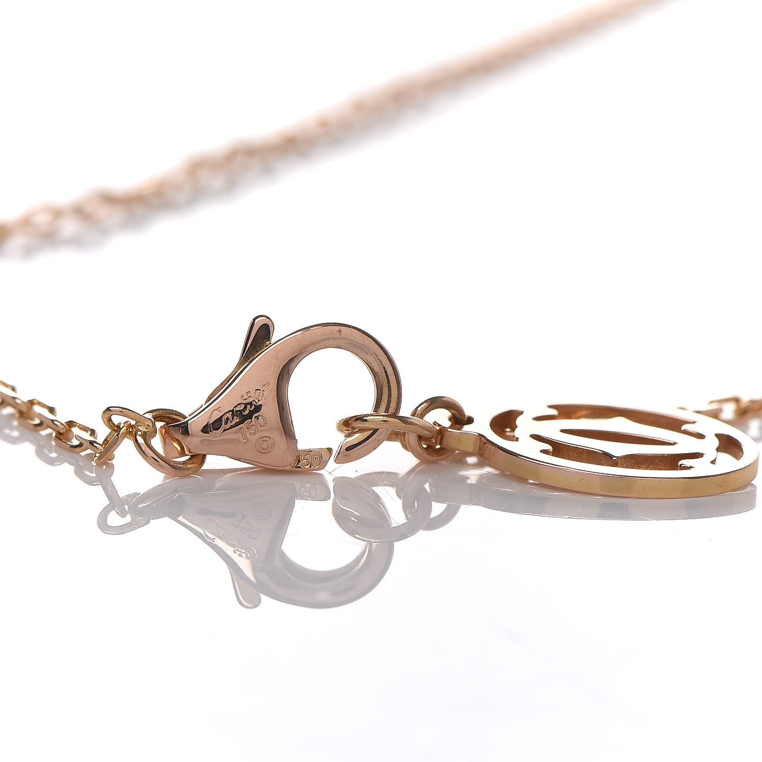 Cartier 18K Pink Gold Diamond SM D'Amour Pendant Necklace 5 of 7