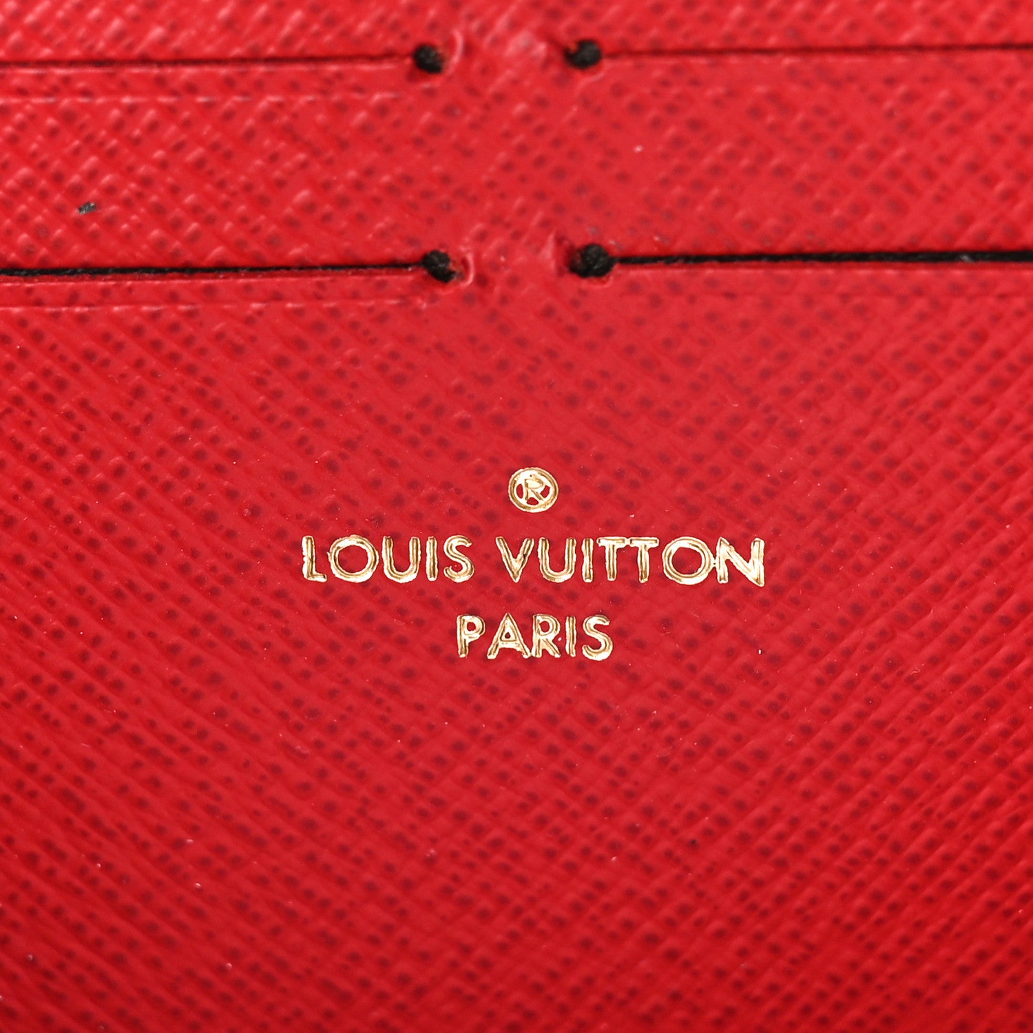 Louis Vuitton Damier Ebene Clemence Wallet Cherry 6 of 8
