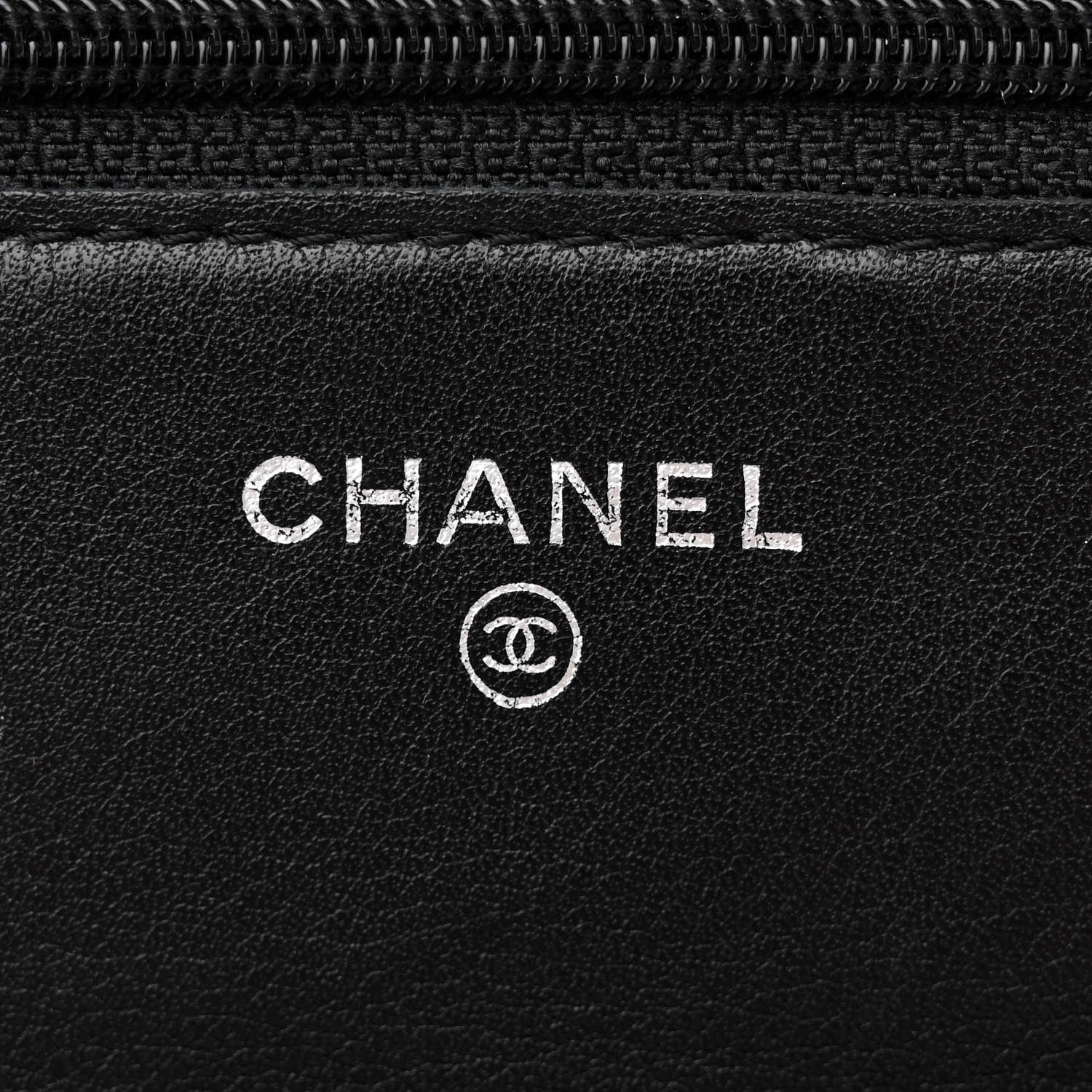 Chanel Caviar Timeless CC Wallet On Chain WOC Black 6 of 15