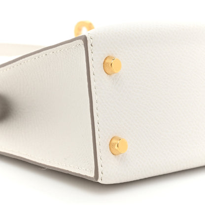 Hermes Epsom Mini Kelly Sellier 20 Gris Pale 8 of 8