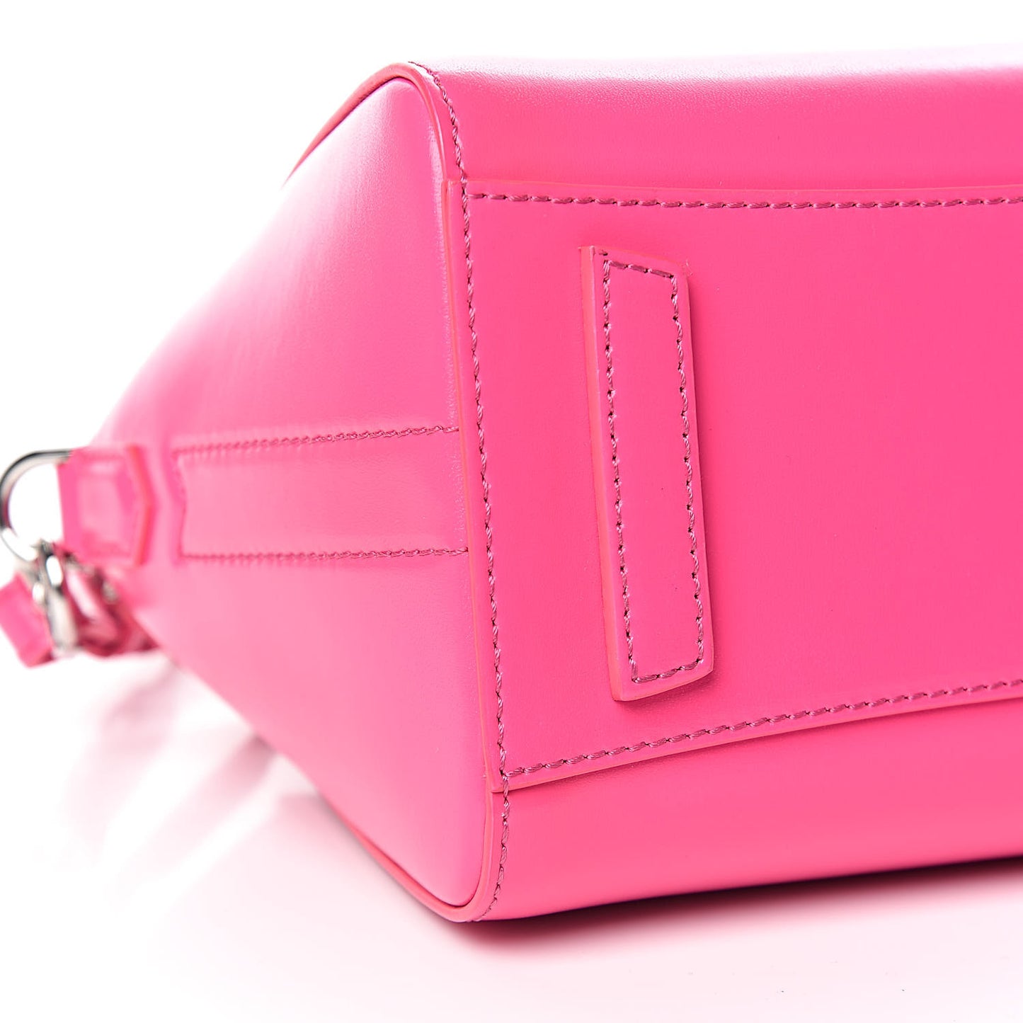 Shiny Lord Calfskin Mini Antigona Shocking Pink