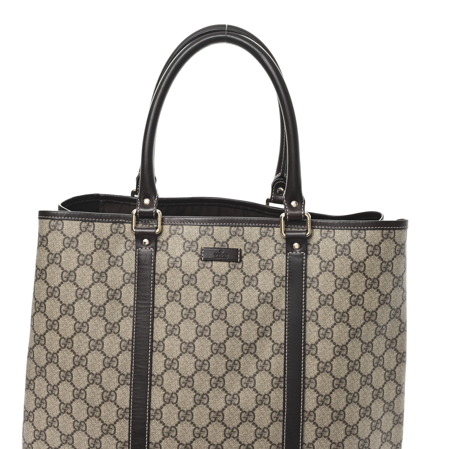 Gucci GG Plus Monogram Joy Vertical Tote Dark Brown 8 of 10