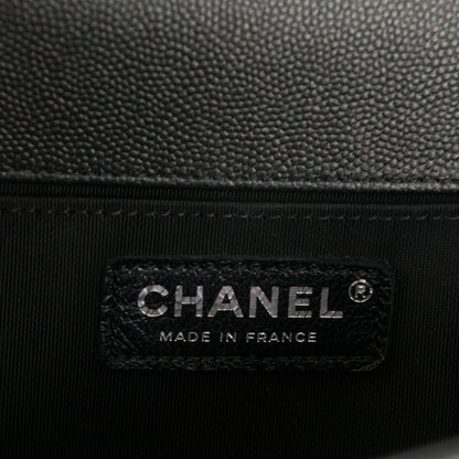 Chanel Caviar Quilted Medium Boy Flap So Black 8 of 9