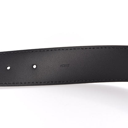 Louis Vuitton Calfskin Monogram Eclipse 40 mm LV Circle Belt 95 38 7 of 7