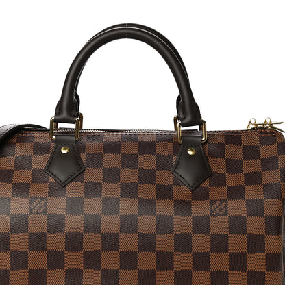 Louis Vuitton Damier Ebene Speedy Bandouliere 30 7 of 17