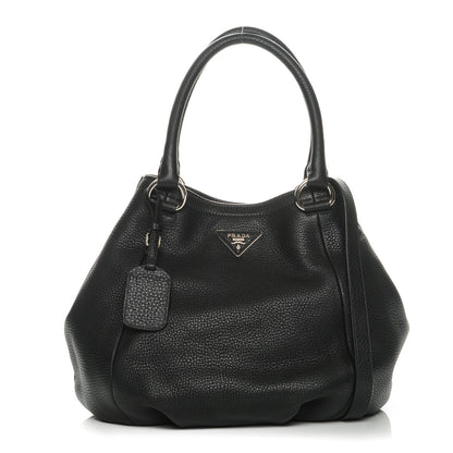 Prada Vitello Daino Tote Nero Black 1 of 10