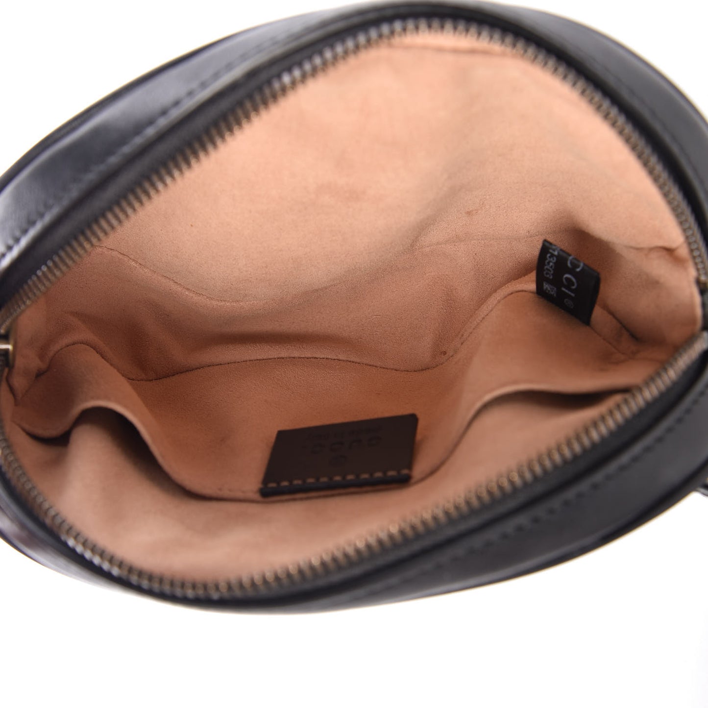 Calfskin Matelasse GG Marmont Belt Bag 95 38 Black