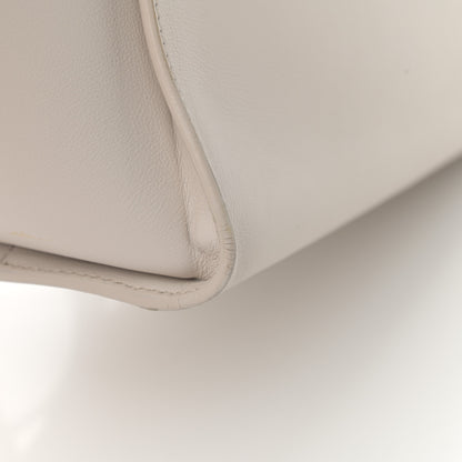 Saint Laurent Smooth Calfskin Heart Embroidered Baby Monogram Downtown Cabas New Milk 13 of 20