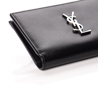 Saint Laurent Calfskin Fragments Flap Wallet Black 8 of 10