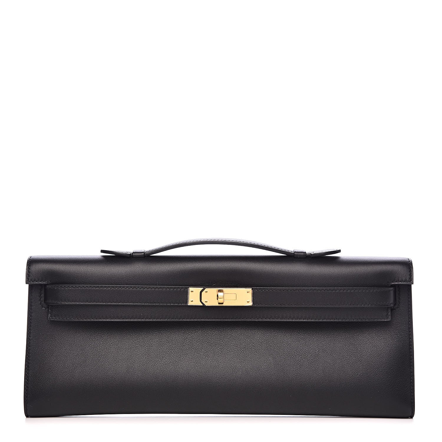 Hermes Swift Kelly Cut Clutch Pochette Black 1 of 24