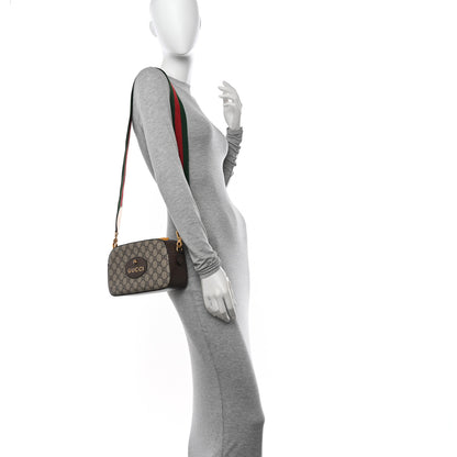 Gucci GG Supreme Monogram Web Neo Vintage Shoulder Bag Beige New Acero Crop 2 of 10