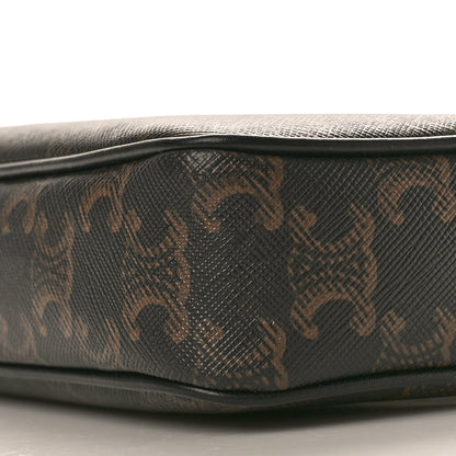 Celine Triomphe Canvas Medium Messenger Bag Black 10 of 10