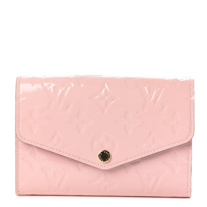 Louis Vuitton Vernis Sarah Compact Wallet Rose Ballerine 1 of 9