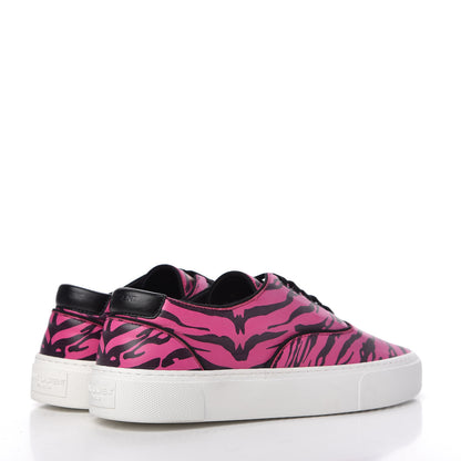Saint Laurent Nappa Zebra Venice Sneakers 39 Fuchsia Black 4 of 10