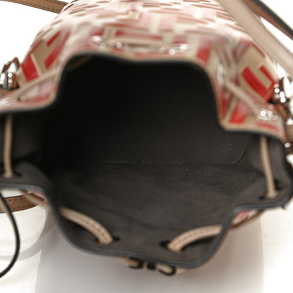Fendi Vitello Liberty F is Fendi FF Embossed Mini Mon Tresor Bucket Bag Amido Fiamma 6 of 10