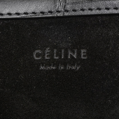 Celine Crocodile Embossed Calfskin Luggage Phantom Luggage Black 8 of 10
